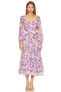 Платье ASTR the Label Jannika, цвет Purple &amp; Pink Floral