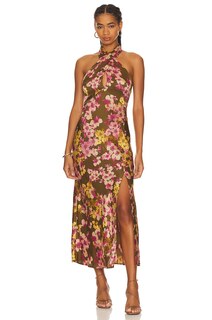 Платье ASTR the Label Marissa, цвет Olive &amp; Pink Floral