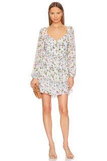 Платье ASTR the Label Carina, цвет Blue Multi Floral