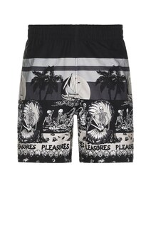 Шорты Pleasures Beach Shorts, черный