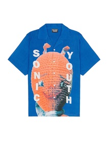 Рубашка Pleasures X Sonic Youth Alien, синий