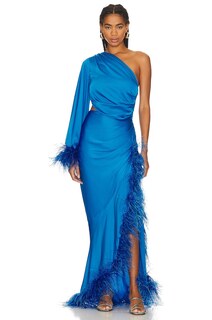 Платье макси PatBO One Shoulder, цвет Cobalt