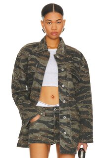 Куртка Alexander Wang Camo Cinch Waist Denim, цвет Camo