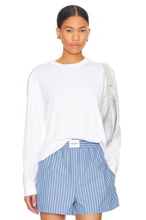 Футболка Alexander Wang Essential Long Sleeve, белый