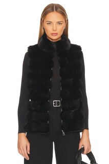 Жилет jocelyn Plush Faux Fur Reversible, черный