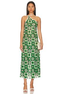 Платье макси Johanna Ortiz Lemongrass, зеленый
