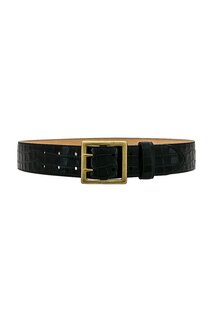 Ремень Polo Ralph Lauren Croc Embossed, черный