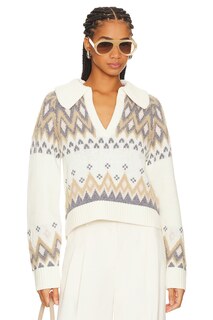 Пуловер SIMKHAI Clarence Polo, цвет Ivory Multi