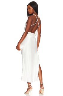 Платье Bardot Mila Cowl Back Slip, цвет Orchid White