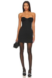 Платье мини Bardot Brixton Strapless, черный