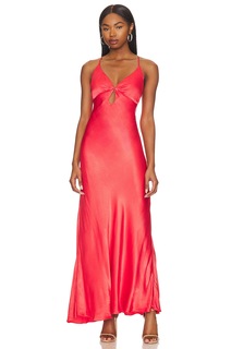 Платье Bardot Zuri Slip, цвет Hot Coral