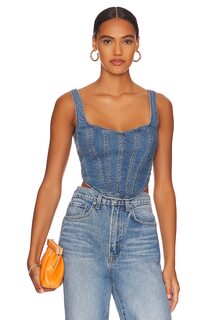 Бюстье Bardot Denim Corset, цвет Vintage