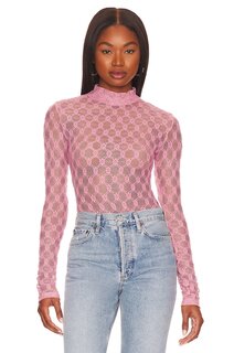 Боди Bardot Adoni Mesh, цвет Lili Pink