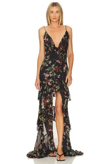 Платье Katie May Always Overed Gown, цвет Black Floral