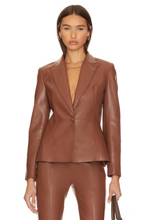 Пиджак BCBGMAXAZRIA Leather, цвет Caramel