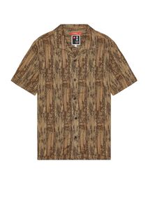 Рубашка ROARK Gonzo Short Sleeve Button Down, коричневый