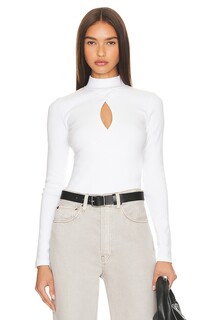 Топ RE/DONE Keyhole Mock Neck, слоновая кость