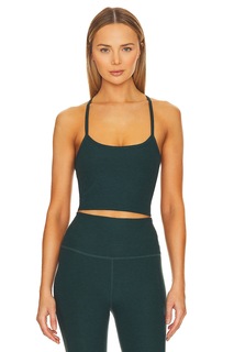 Майка Beyond Yoga Spacedye Slim Racerback, цвет Midnight Green Heather