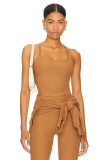 Майка Beyond Yoga Spacedye Slim Racerback, цвет Toffee