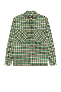 Рубашка REPRESENT Long Sleeve Flannel, цвет Brown &amp; Racing Green