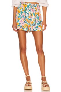 Шорты BCBGeneration Tie Waist, цвет Palm Floral