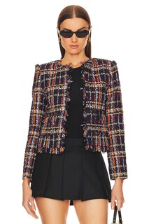 Куртка L&apos;AGENCE Angelina, цвет Midnight Multi Tweed L'agence