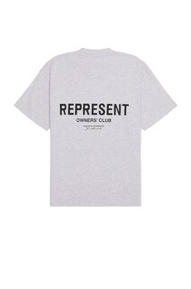 Футболка REPRESENT Represent Owners Club T-shirt, цвет Ash Grey &amp; Black