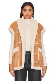 Жилет BLANKNYC Faux Leather Sherpa, цвет Feels Natural