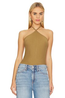 Топ Rag &amp; Bone the Essential Rib Halter, хаки