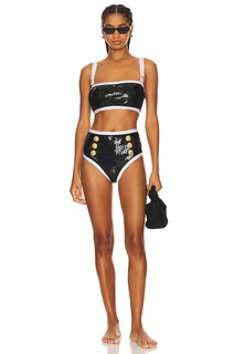 Комплект бикини BALMAIN Bikini Set, цвет Black &amp; White