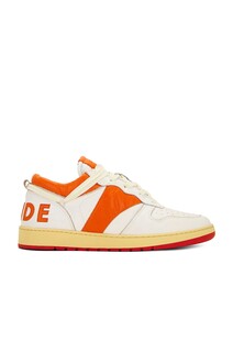 Кроссовки Rhude Rhecess Low, цвет White &amp; Orange