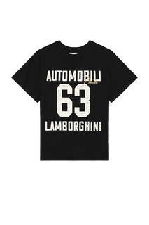 Футболка Rhude x Automobili Lamborghini 63 Raglan, цвет Vintage Black