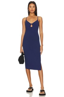 Платье миди Bobi Midi Cut Out Dress, цвет Ink