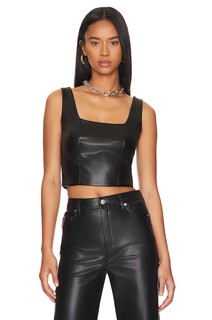 Бюстье LBLC The Label Benny Faux Leather, черный