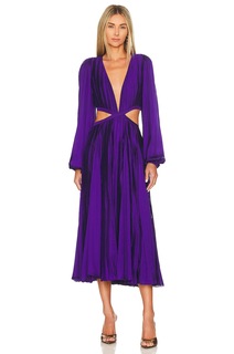 Платье миди ROCOCO SAND Cassi Long Sleeve, фиолетовый