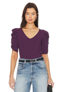 Футболка Bobi Puff Sleeve, цвет Dark Purple