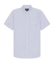 Рубашка Beams Plus B.d. Short Sleeve Oxford, цвет Sax