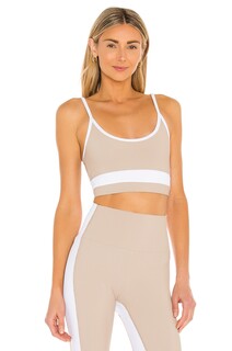 Бюстгальтер BEACH RIOT Eva Sports, цвет Taupe &amp; White