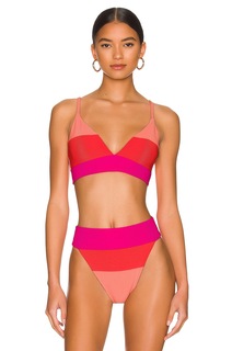 Топ BEACH RIOT Riza, цвет Magenta Coral