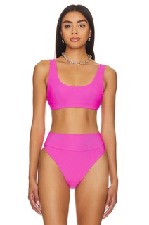 Топ бикини BEACH RIOT x REVOLVE Peyton, цвет Ultra Pink