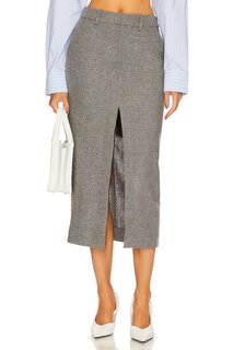 Юбка миди L&apos;Academie x Marianna Kit Tweed, цвет Grey Tweed L'academie