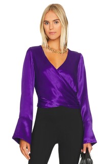 Топ L&apos;Academie Shiloh Wrap, цвет Deep Purple L'academie