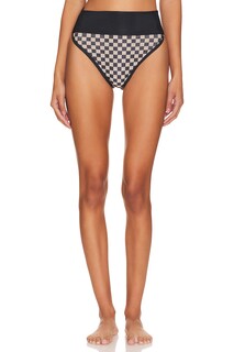 Низ бикини BEACH RIOT Emmy, цвет Taupe &amp; Black Check