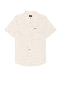 Рубашка Brixton Charter Short Sleeve, цвет Off White &amp; Jade Geo