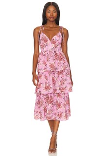 Платье миди Line &amp; Dot Bloom, цвет Rose
