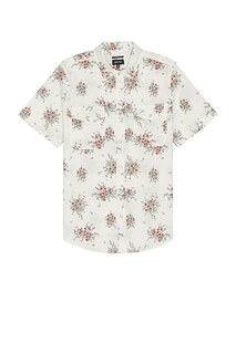 Рубашка Brixton Wayne Short Sleeve, цвет Off White Wild Floral