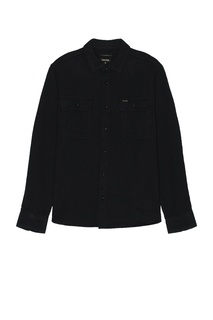 Рубашка Brixton Bowery Textured Loop Twill Overshirt, черный