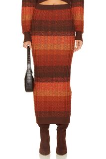 Юбка Ronny Kobo Dava Knit, цвет Rust Multi