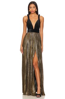 Платье Bronx and Banco Goddess Gown, цвет Gold &amp; Black