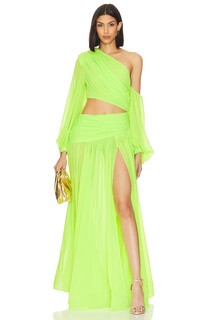 Платье Bronx and Banco Japera Gown, зеленый